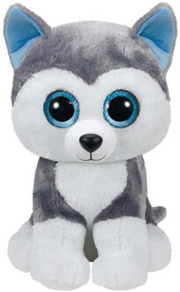 Ty Beanie Beanie Boo Xl Knuffel Hond Slush - 42 Cm Grijs