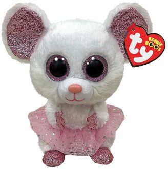 Ty Knuffel Nina Mouse 15cm Multikleur - Print