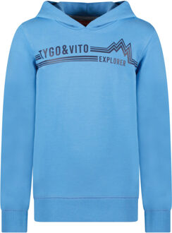 TYGO & vito Jongens hoodie explorer mid Blauw - 104