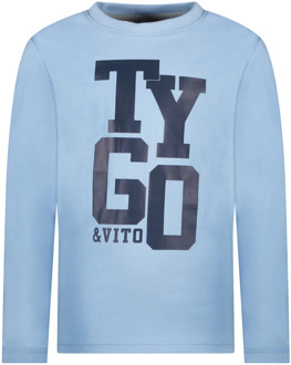 TYGO & vito Jongens shirt danio mid Blauw - 104