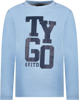 TYGO & vito Jongens shirt danio mid Blauw - 152