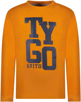 TYGO & vito Jongens shirt danio warm yellow Oranje - 116