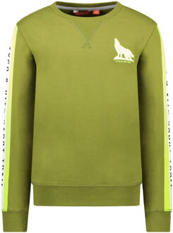 TYGO & vito Jongens sweater - Forrest groen - Maat 98/104