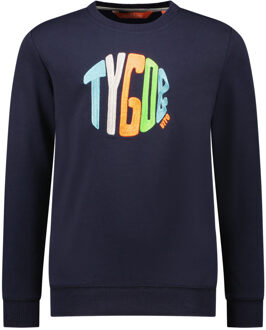 TYGO & vito Jongens sweater - Sem - Navy blauw - Maat 110/116
