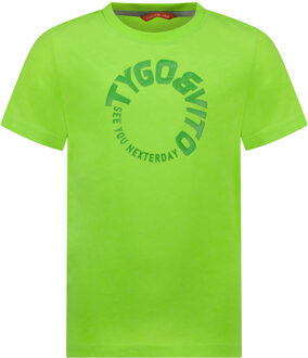 TYGO & vito Jongens t-shirt - James - Groen gecko - Maat 122/128