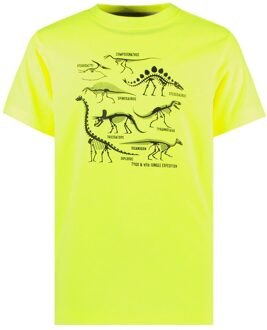 TYGO & vito Jongens t-shirt - James - Safety geel - Maat 110/116