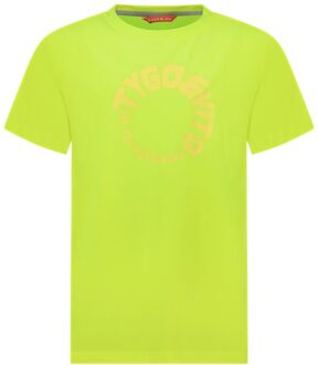 TYGO & vito Jongens t-shirt - James - Safety geel - Maat 122/128