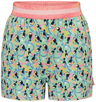 TYGO & vito TYGO & vito Meisjes korte joggingbroek aop toucan mint Groen - 116