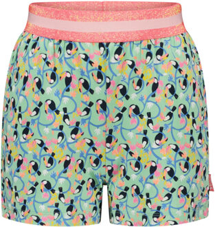 TYGO & vito TYGO & vito Meisjes korte joggingbroek aop toucan mint Groen - 128