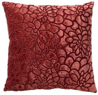 TYLA - Kussenhoes velvet 45x45 cm Merlot - rood