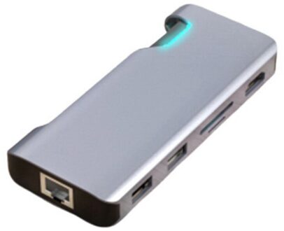 Type-C Docking Station Hdmi-Compatibel Gigabit Ethernet Pd Kabel RJ45 Usb Hub Converter Voor Macbookpro Accessoires