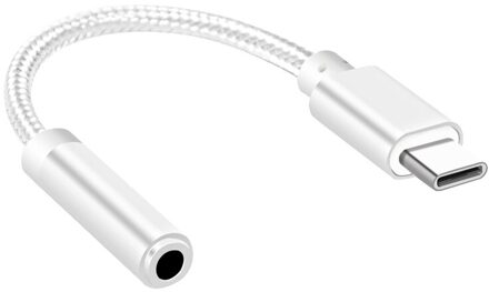 Type C Hoofdtelefoon Adapter Voor Huawei Xiaomi Oortelefoon Hoofdtelefoon Kabel Adapter USB-C Naar 3.5Mm Jack Aux Kabel Draagbare Universele 1