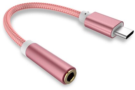 Type C Hoofdtelefoon Adapter Voor Huawei Xiaomi Oortelefoon Hoofdtelefoon Kabel Adapter USB-C Naar 3.5Mm Jack Aux Kabel Draagbare Universele