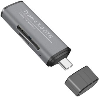 Type-C Multifunctionele USB3.0 Otg Hoge Snelheid Kaartlezer Voor Camera Sd/Tf Card
