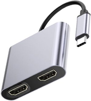 Type-C Naar Hdmi Distributeur USB3.1 Hd 4K Dual Port Gelijktijdige Weergave Type-C Vier In Een hub Assemblagelijn