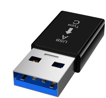 Type-C Naar Usb 3.0A Adapter Usb C Vrouwelijke Harde Schijf Usb 3.0A Mannelijke Converter Voor Huawei Xiaomi Samsung zwart