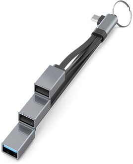 Type-C Otg Kabel Drie Hubs Mobiele Telefoon En Tablet Aangesloten Op U Disk Mobiele Harde Schijf muis En Toetsenbord