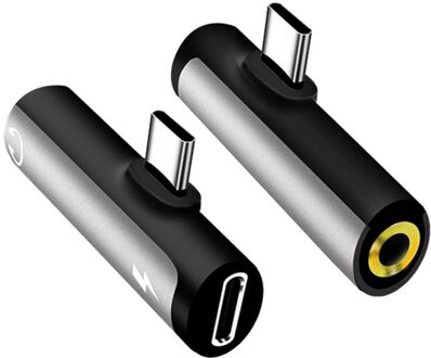 Type-C Tot 3.5Mm Oortelefoon Kabel Adapter Usb 3.1 Type C USB-C Mannelijke Naar 3.5 Aux Audio Vrouwelijke jack For A Xiaomi 6 5 zilver
