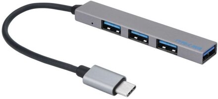 Type-C Tot 4 Usb Hub Expander Ultradunne Mini Draagbare 4-Port Usb 3.0 Hub Usb power Interface Voor Mac-Book Laptop Tablet Computer