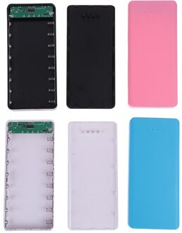 Type C Usb Batterij Opbergdoos 8X18650 Diy Mobiele Power Bank Telefoon Oplader Case