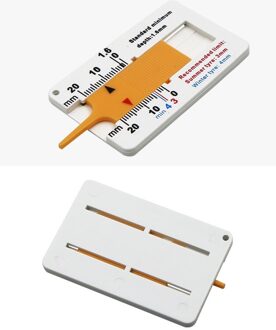 Tyre Tread Dieptemeter Sleutelhanger Tyre Diepte Auto Wiel Meten 0 ~ 20Mm Vs Vogue Pop Band Reparatie gereedschap geel