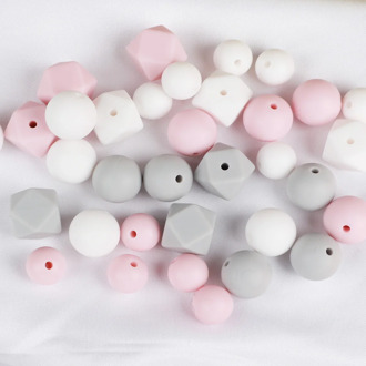 TYRY.HU 1 Kit Personalized Pacifier Accessories Food Grade Silicone Pacifier Chains Beads DIY Pacifier clips Set