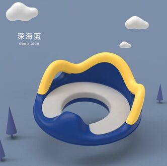Tyry. Hu Baby Zindelijkheidstraining Seat Multifunctionele Draagbare Wc Ring Kid Urinoir Wc Zindelijkheidstraining Stoelen Voor Kinderen blauw-geel