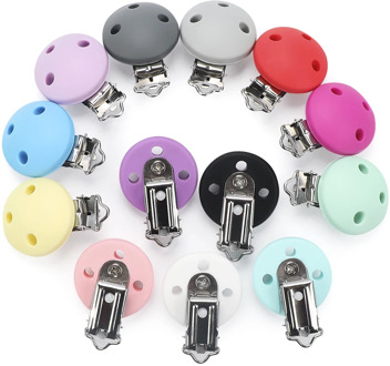 TYRY.HU round silicone clip 3 pcs/set of Pacifier clip Pacifier chain accessories silicone dummy Pacifier chain set