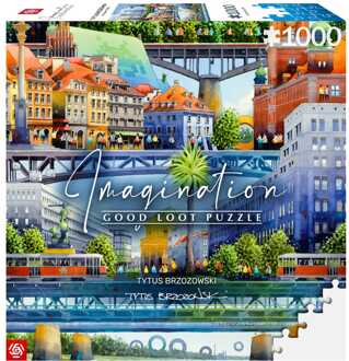Tytus Brzozowski Imagination Puzzle Warsaw Bridges (1000 pieces)