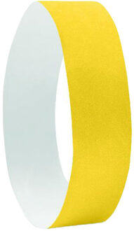Tyvek polsbandje (set van 10) Geel - One size
