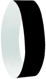 Tyvek polsbandje (set van 10) Zwart - One size