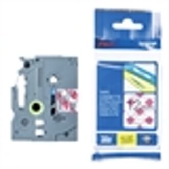TZE-MPRG31 labelprinter-tape Zwart op rood