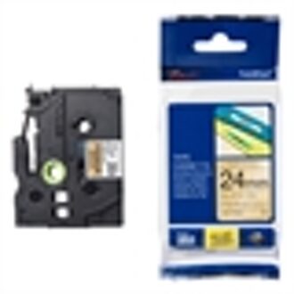 TZe-PR831 labelprinter-tape Zwart op goud