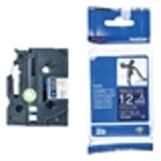 TZE-RN34 labelprinter-tape Goud op navyblauw