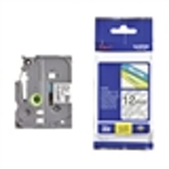 TZe131S labelprinter-tape Zwart op zilver TZe