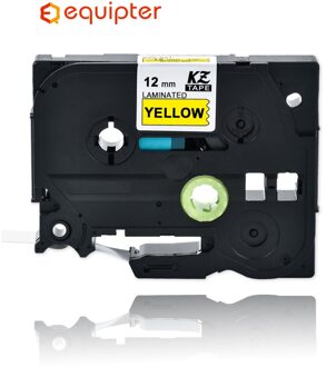 Tze631 12mm Black on yellow Laminated Label Tape Compatible Brother p-touch label printers Tze-631 Tze 631 tz631 tz-631 tze tape