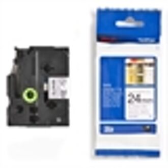TZN251 tape zwart op wit 24mm x 8m (origineel)