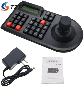 TZT 3D PTZ CCTV Keyboard Controller Joystick for RS485 PTZ Speed Dome Camera Bracket Support Pelco-D / P protocol 3 Axis