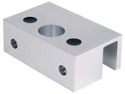 U beugel voor bolt lock elektrische lock U beugel voor frameloze glas deurslot, Aluminium Glazen Deur Klem, 80Lx25Wx45H (mm)