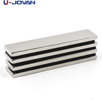U-JOVAN 4 Stks/partij 50X10X2.5 Mm Super Sterke Blok Kleine Ambachtelijke Neodymium Magneten 50X10X2.5 Mm Zeldzame Aarde N35 Krachtige Magneet