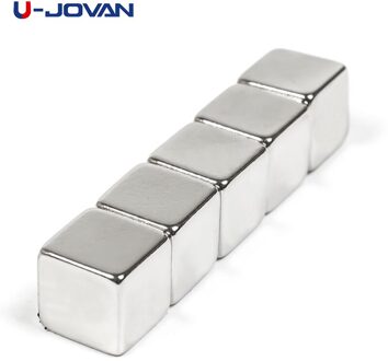 U-JOVAN 5Pcs 10*10*10Mm Super Sterke Zeldzame Aarde Magneet 10X10X10 Mm n35 Kleine Blok Krachtige Neodymium Magneten