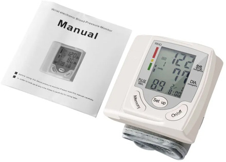 U-Kiss Household Blood Pressure Automatic Digital LCD Display Wrist PIR MotionSensor Monitor Heart Beat Rate Pulse Meter Measure