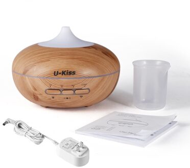 U-Kiss Ultrasone Aroma Diffuser Menselijk Lichaam Inductie Essentiële Olie Diffuser Aromatherapie Diffuser Houtnerf Humidificador