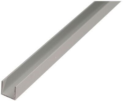 U-profiel - Aluminium Zilver - 8,6x12x1,3mm 1m