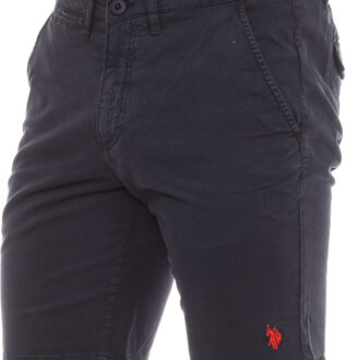 U.S Polo Assn. Bermuda met recht afgesneden zoom 67921 heren Grijs