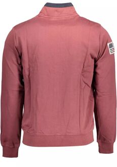 U.S Polo Assn. Gebreide Jas met Rits in Klassieke Stijl Bruin - L