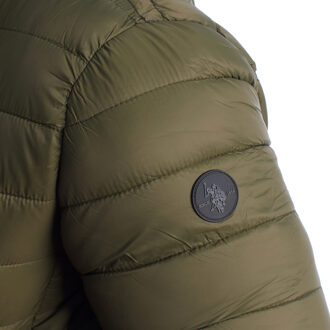 U.S Polo Assn. Heren Gewatteerde Jas met Capuchon US40127020 Groen - EU 52