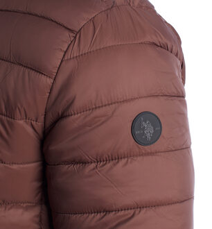 U.S Polo Assn. Heren Gewatteerde Jas met Kap US40127020 - maat EU 56 Bruin