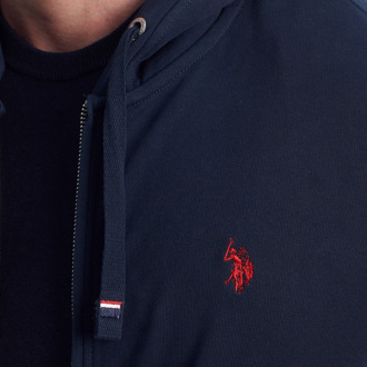 U.S Polo Assn. Heren Hoodie met Rits 67931 Blauw - 4XL