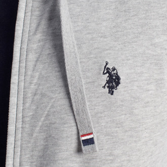 U.S Polo Assn. Heren Hoodie met Rits 67931 - maat 3XL Grijs